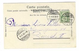 Stabstempel Schaffhausen 1902 5p