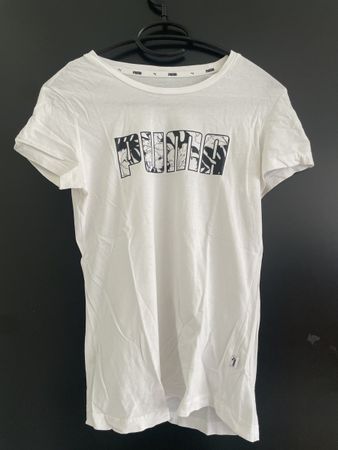 Weisses Puma T-Shirt Gr XS