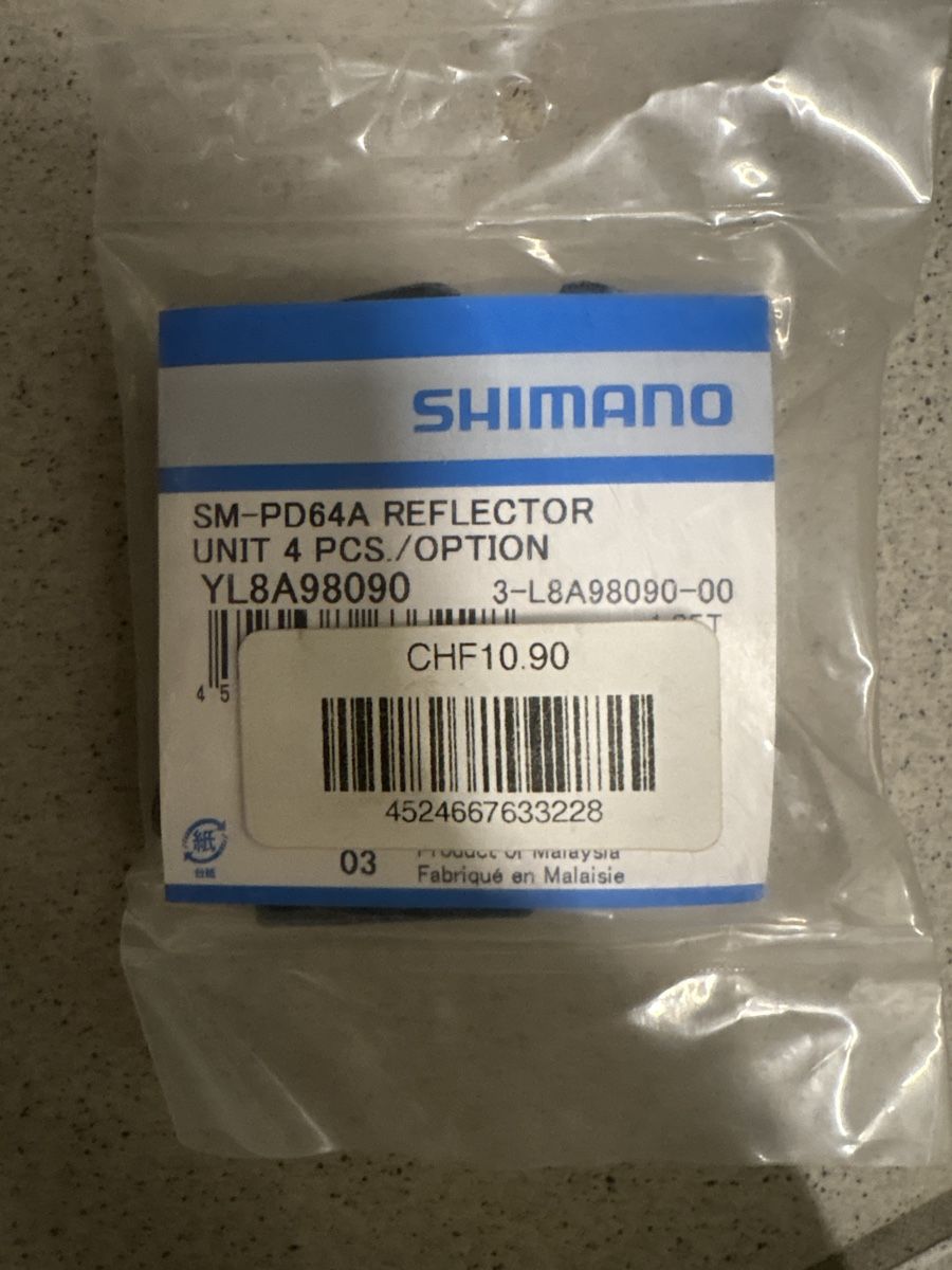 Shimano Ersatzteile: Shimano Reflektor Set SM-PD64A, Neu & Original! – Neu und originalverpackt aus Buch am Irchel von Brandi7 1