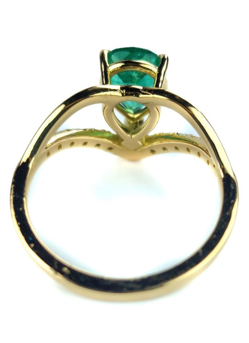 Anelli: Smaragd Ring mit wunderschöner Farbe mit GIA Zertifika – Nuovo e nell'imballaggio originale da Untersiggenthal venduto da TimeandShine 5