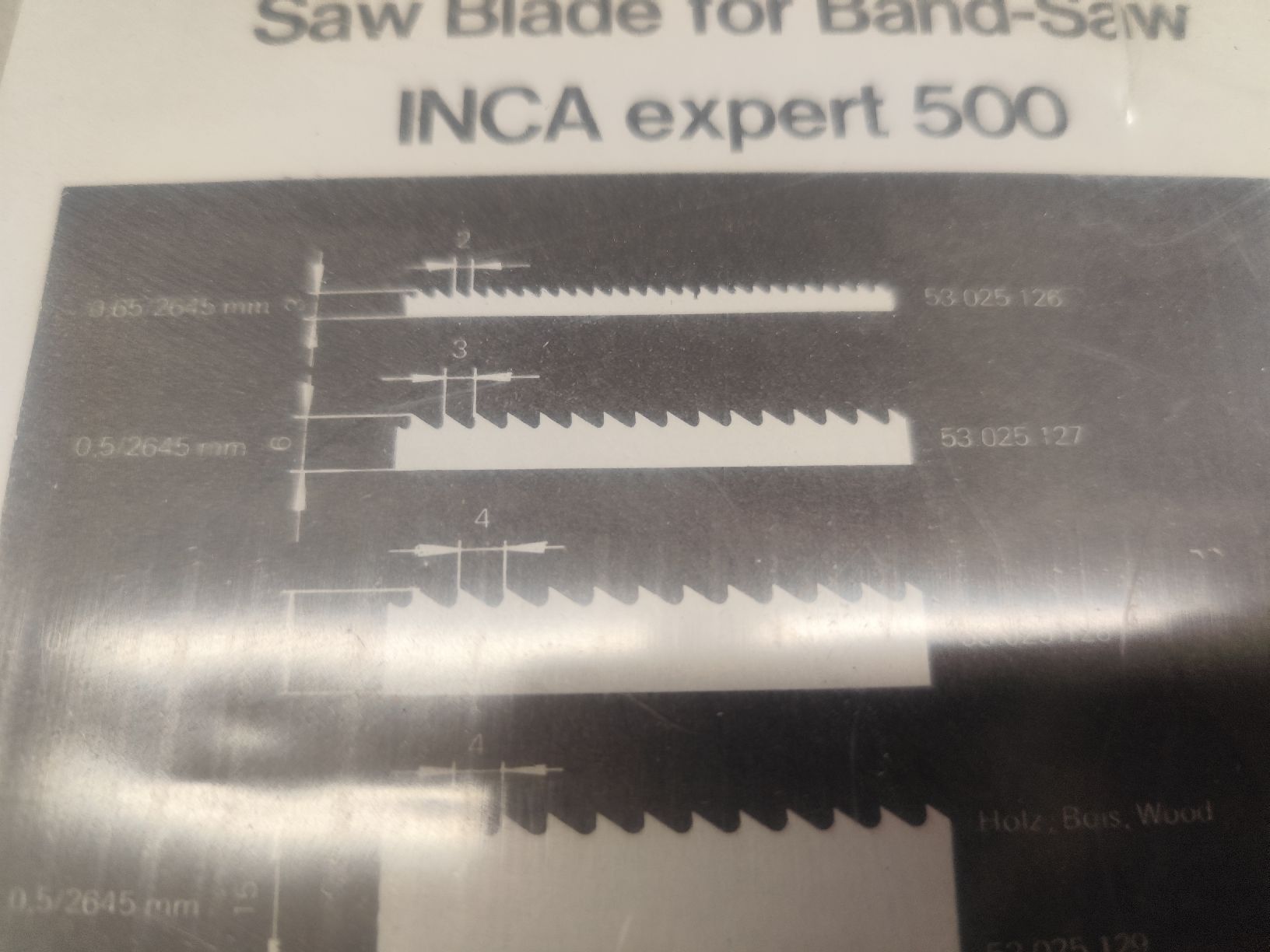 Inca Scies: INCA Bandsägeblatt – Neuf avec emballage d'origine à Hellbühl par 30R_R30 2