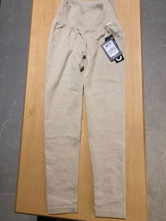 aim'n beige ribbed seamless tights