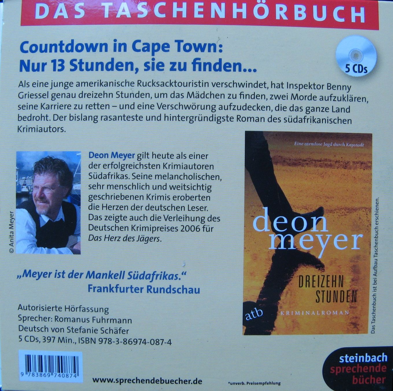 Audiolibri: Hörbuch Deon Meyer - Dreizehn Stunden – Usato da Frauenfeld venduto da Interessent1 1