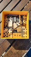 Domino ancien en os et bois d'ébène