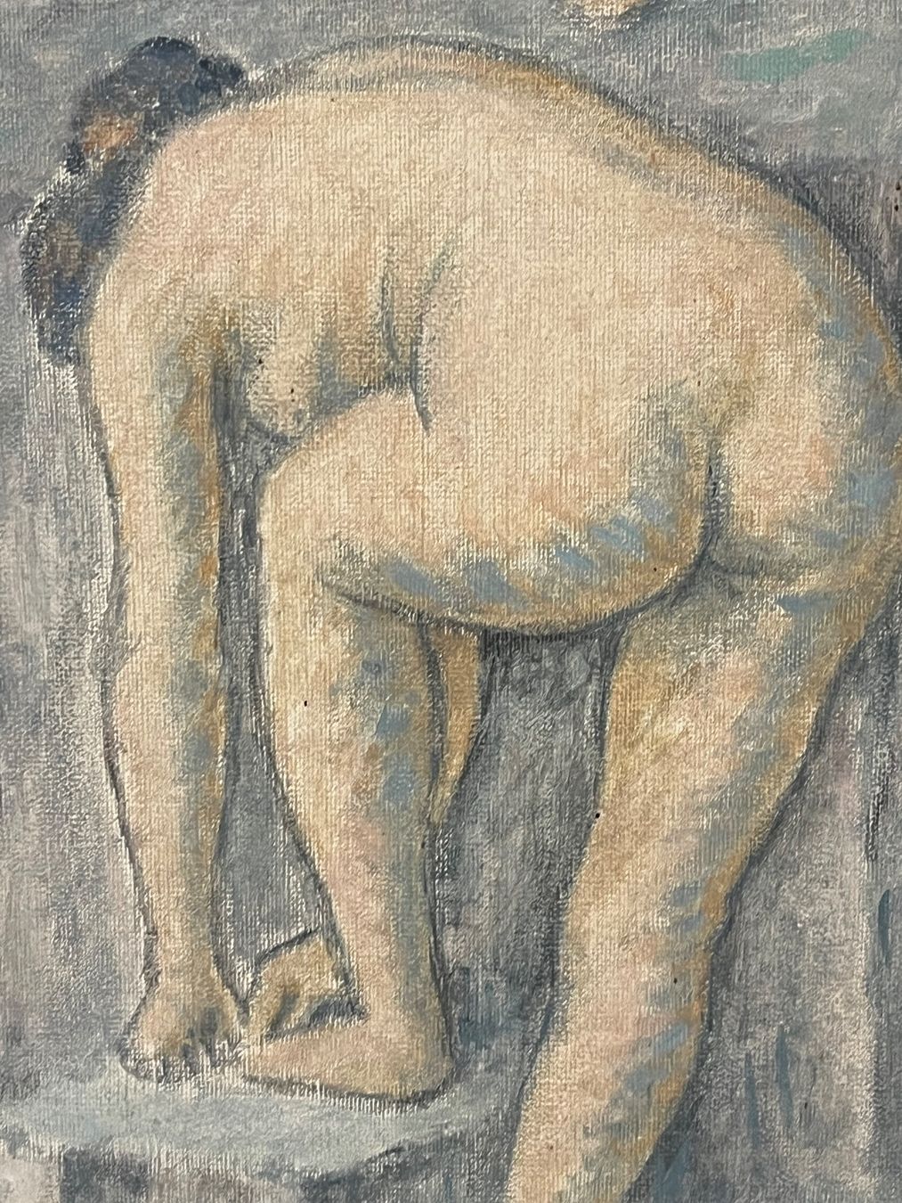 Dipinti: W.J. Müller 1974 Gemälde "Drei Badedamen" – Usato da Basel venduto da PAUL_ART 5