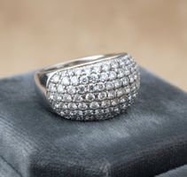 Silberring 925 mit Zirkonia, brillant & makellos - Neu