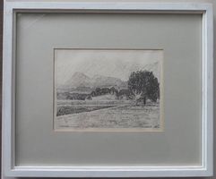 Lithografie Original Werner Sommer Lägeren abzugeben