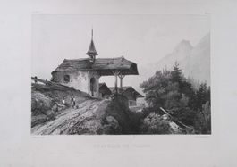 Kapelle Villers   Lithographie  von Engelmann