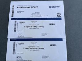 Heitere Openair  2 x 3-Tagespässe 