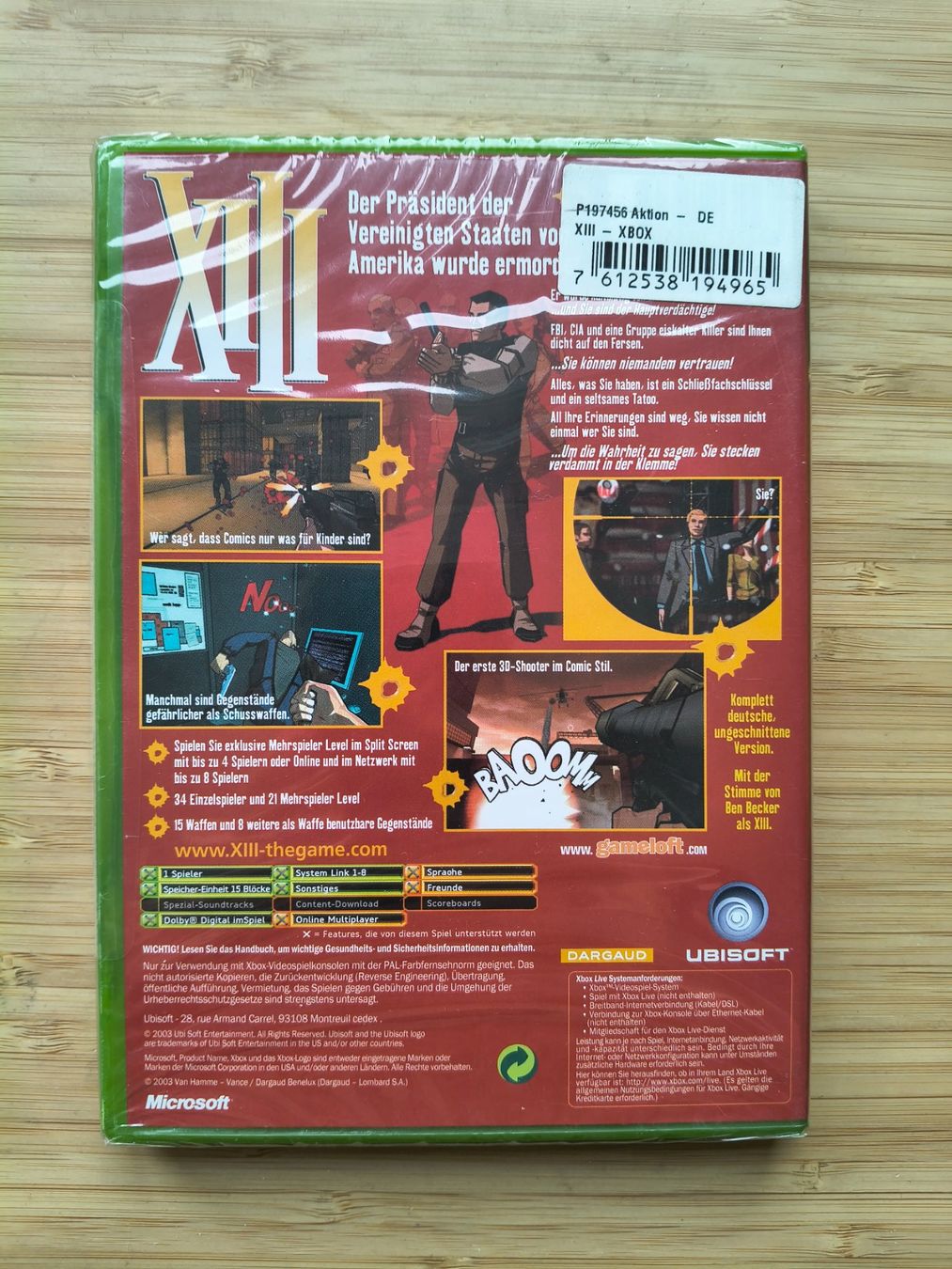 Giochi: XIII Sealed (XBox) – Nuovo e nell'imballaggio originale da Riedholz venduto da ste_96cd 1