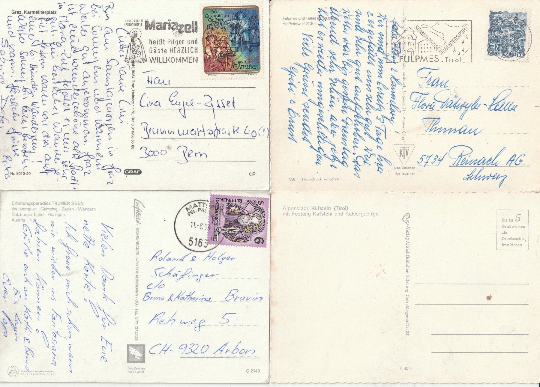 Cartoline postali: 16 Karten Oestereich - Tirol – Usato da Lumbrein venduto da made02 1