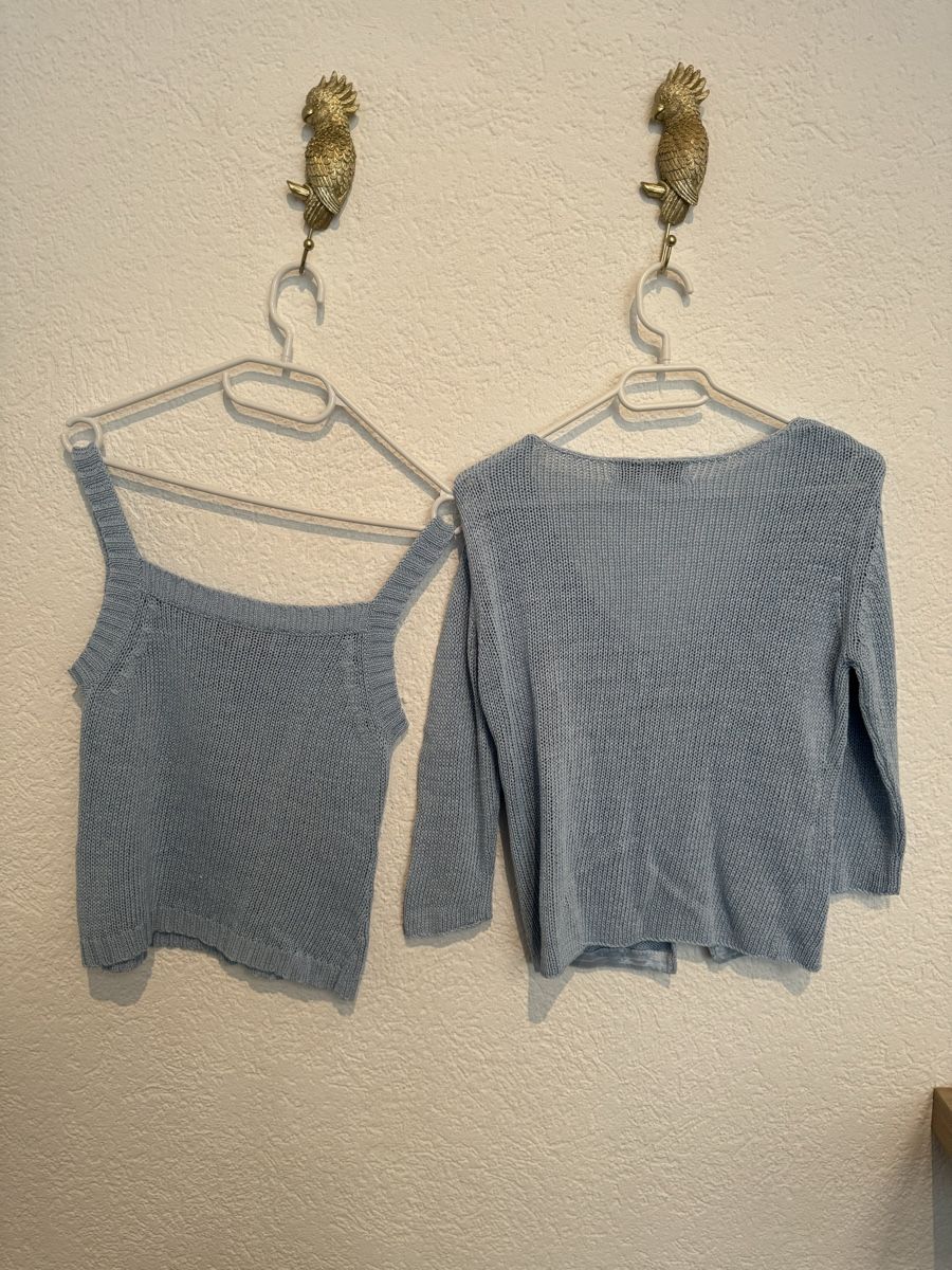 Tops: Helline Set (Top + Cardigan) hellblau Gr. 36 / S – Gebraucht aus Fislisbach von KolibriSecondhand 6
