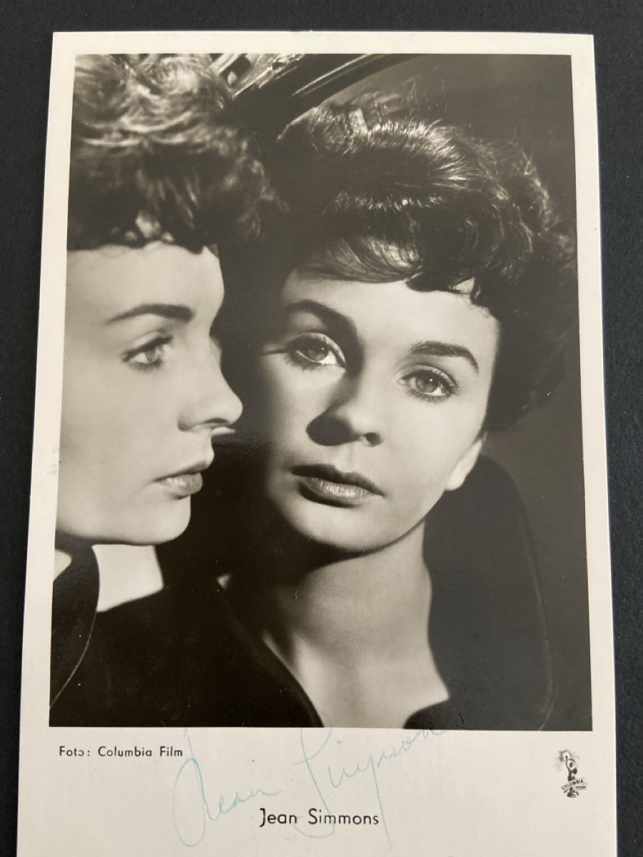 Autogramme: Autogrammkarte Jean Simmons – Gebraucht aus Henggart von cdl_zh5b