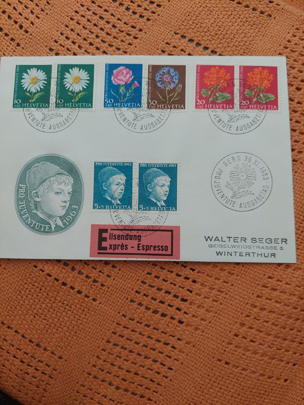 Buste & buste per spedizione: Timbres suisses, FDC Pro-Juventute 1963 – Nuovo (secondo la descrizione) da Le Locle venduto da wchs 5