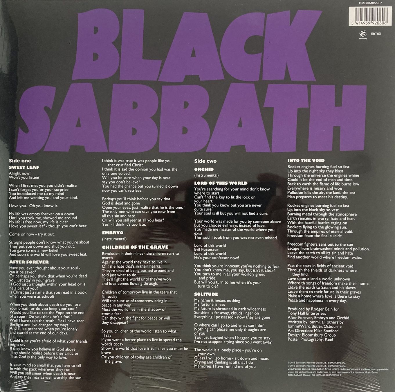 Dischi in vinile: BLACK SABBATH - MASTER OF REALITY – Nuovo e nell'imballaggio originale da Bottens venduto da hotter-than-hell 1