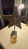 Holzstern Deko auf Ständer