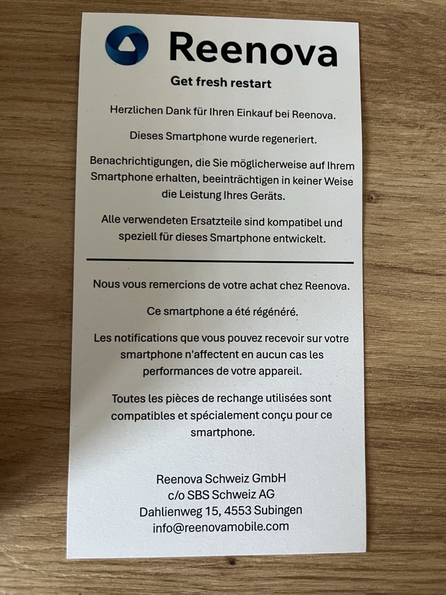 Apple Handys / Smartphones:     Reenova iPhone SE (3. Generation, 2022), 128 – Neu (gemäss Beschreibung) aus Chur von Cougar1998 5