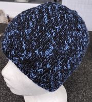 Strickmütze Wolle/ Baumwolle blau NEU