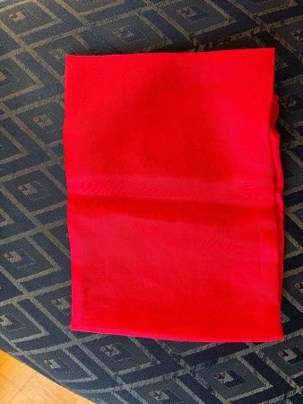 Reines Seidentuch 90 x 90 cm rot  ( Foulard/Schal) )