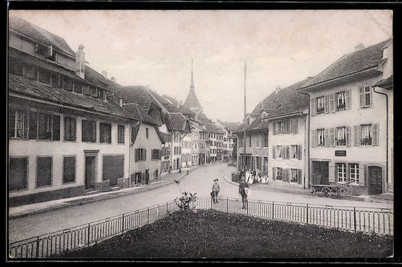 Ansichtskarten: Aarau /Rain, Strassenpartie mit Geschäf – Gebraucht aus Berlin von bartko-reher