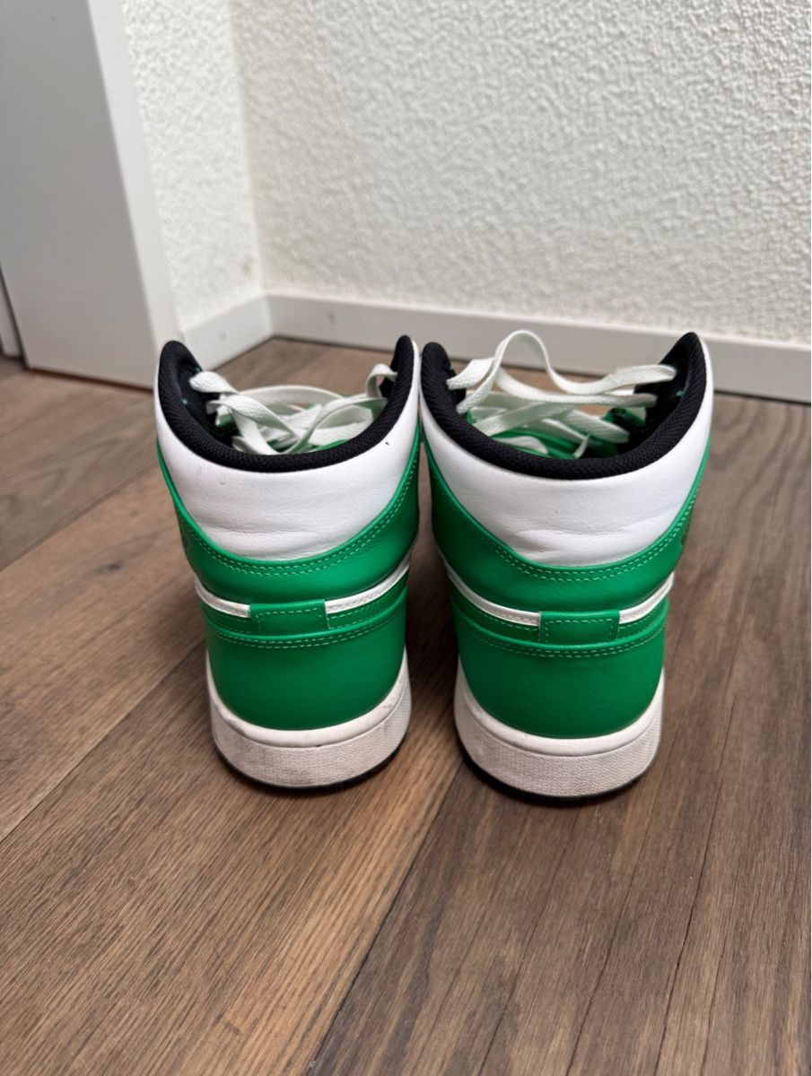 Jordan Scarpe da uomo: Jordans mid grün weiss – Usato da Teufen AR venduto da Pusteblume31 5