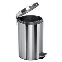 ZELLER Treteimer Mülleimer 12L ø 27x40 cm Edelstahl