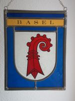 Wappenscheibe von Basel, noch roter Baselstab!