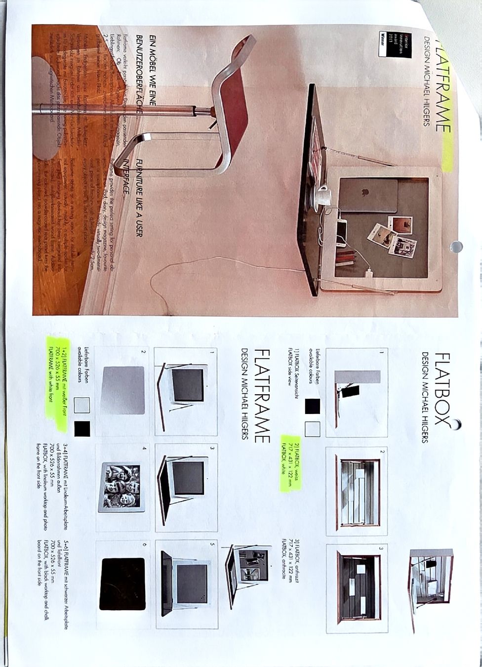 Scrivanie: Design Michael Higgers Wandsekretär – Usato da Nidau venduto da AbassH 9