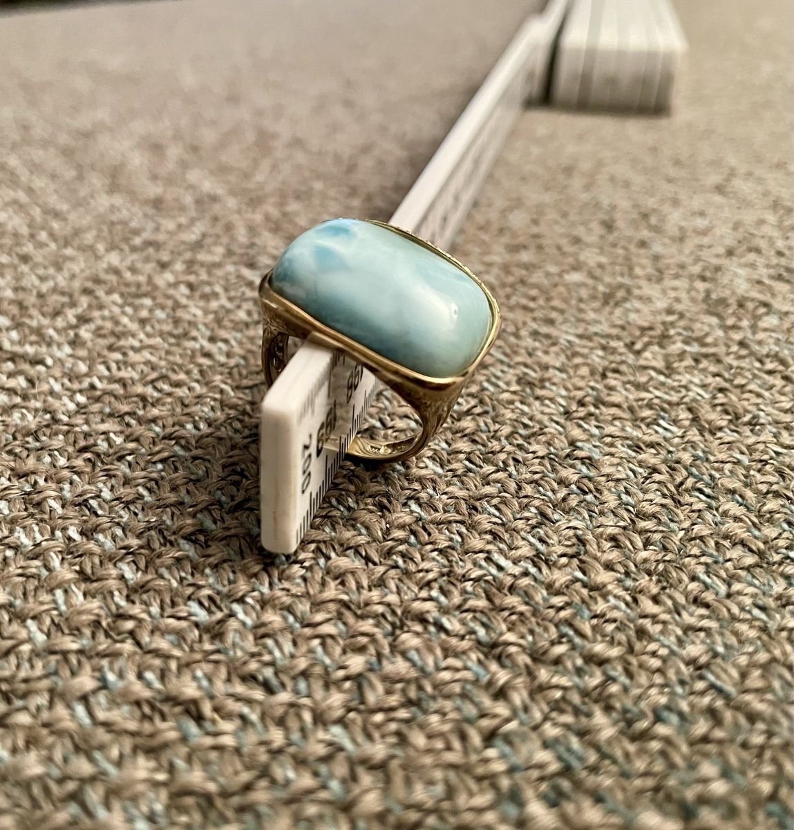 Anelli: Ring Gold 375 mit Larimar – Usato da Zürich venduto da doeni95
