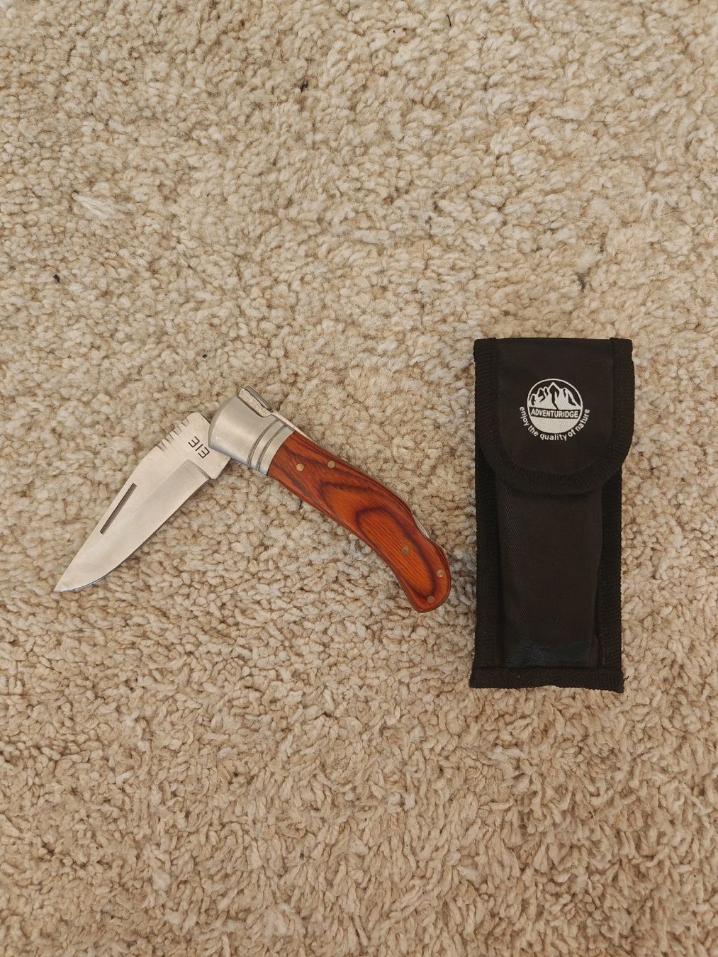 Coltelli tascabile: Sackmesser mit Etui und Holzgriff – Nuovo (secondo la descrizione) da Niederhasli venduto da OlympusDMons 1