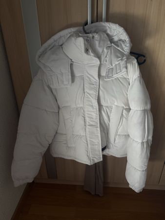 Doudoune femme blanche taille S bon état