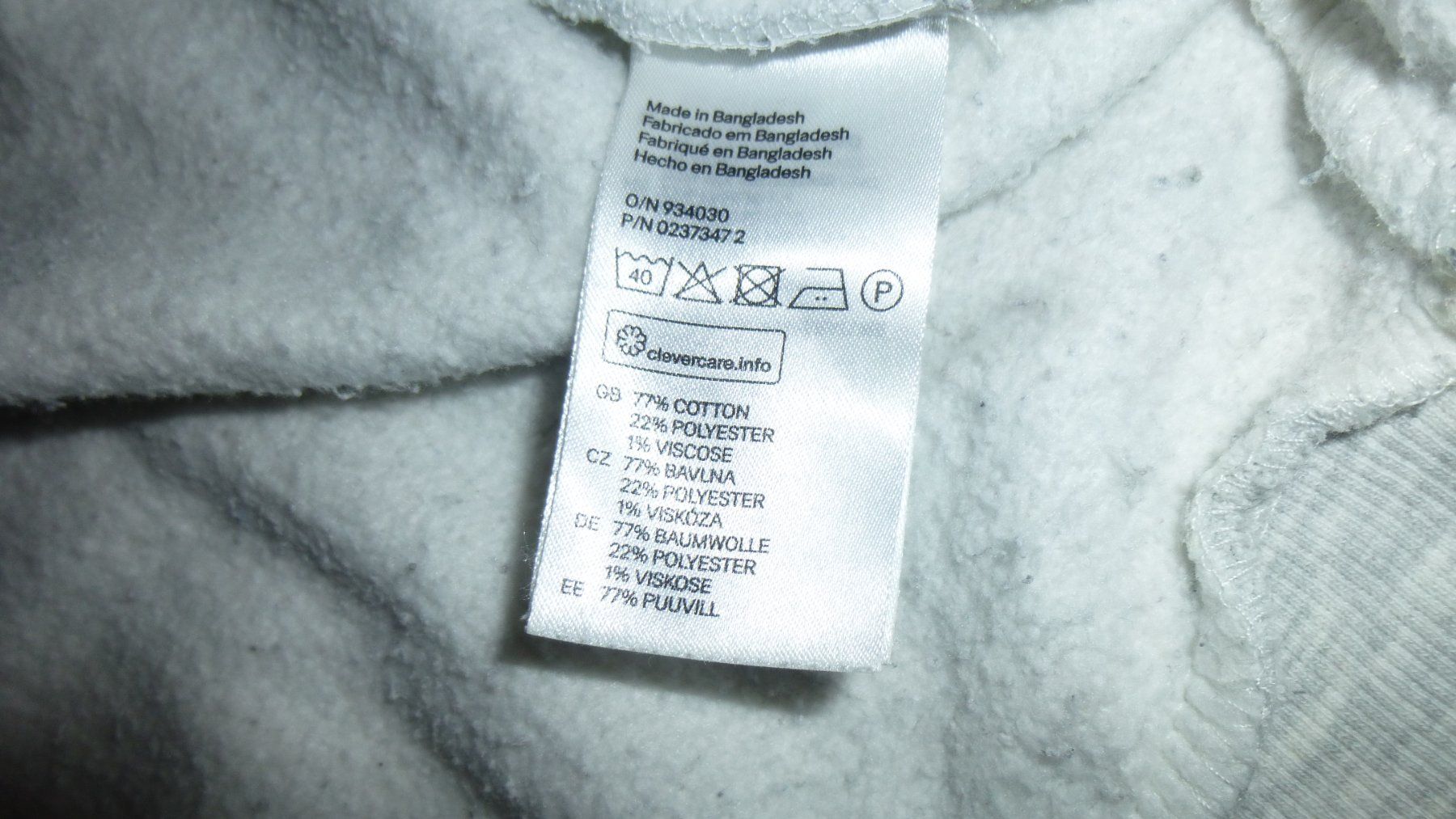 H&M Pullover & Sweatshirts: BASIC-Kapuzenpulli Damen, m. RV, grau-meliert / H&M / S – Gebraucht aus Triengen von misterpicknicker 3