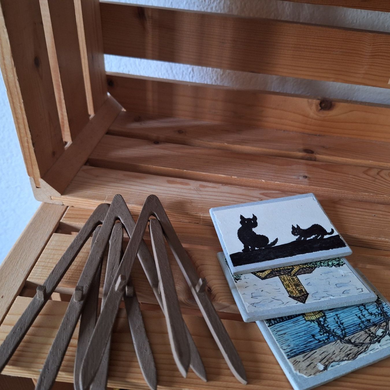 Tutte le decorazioni: Versand möglich! Selbst hergestellte, Mini Bilder, Staffelei – Usato da Winterthur venduto da Goldpipau 6