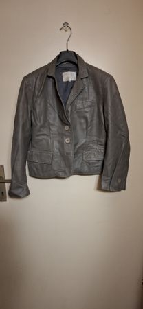 veste en similicuir grise, Imperial, taille XL