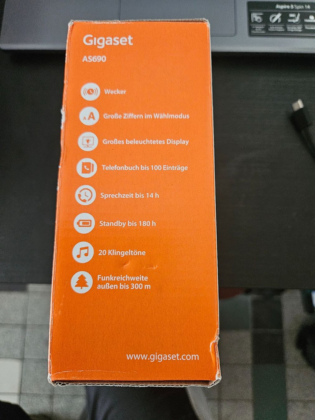 Gigaset Telefoni: Gigaset AS690 Schnurlostelefon mit Basisstation – Nuovo (secondo la descrizione) da Wikon venduto da Mr.Saxer 2