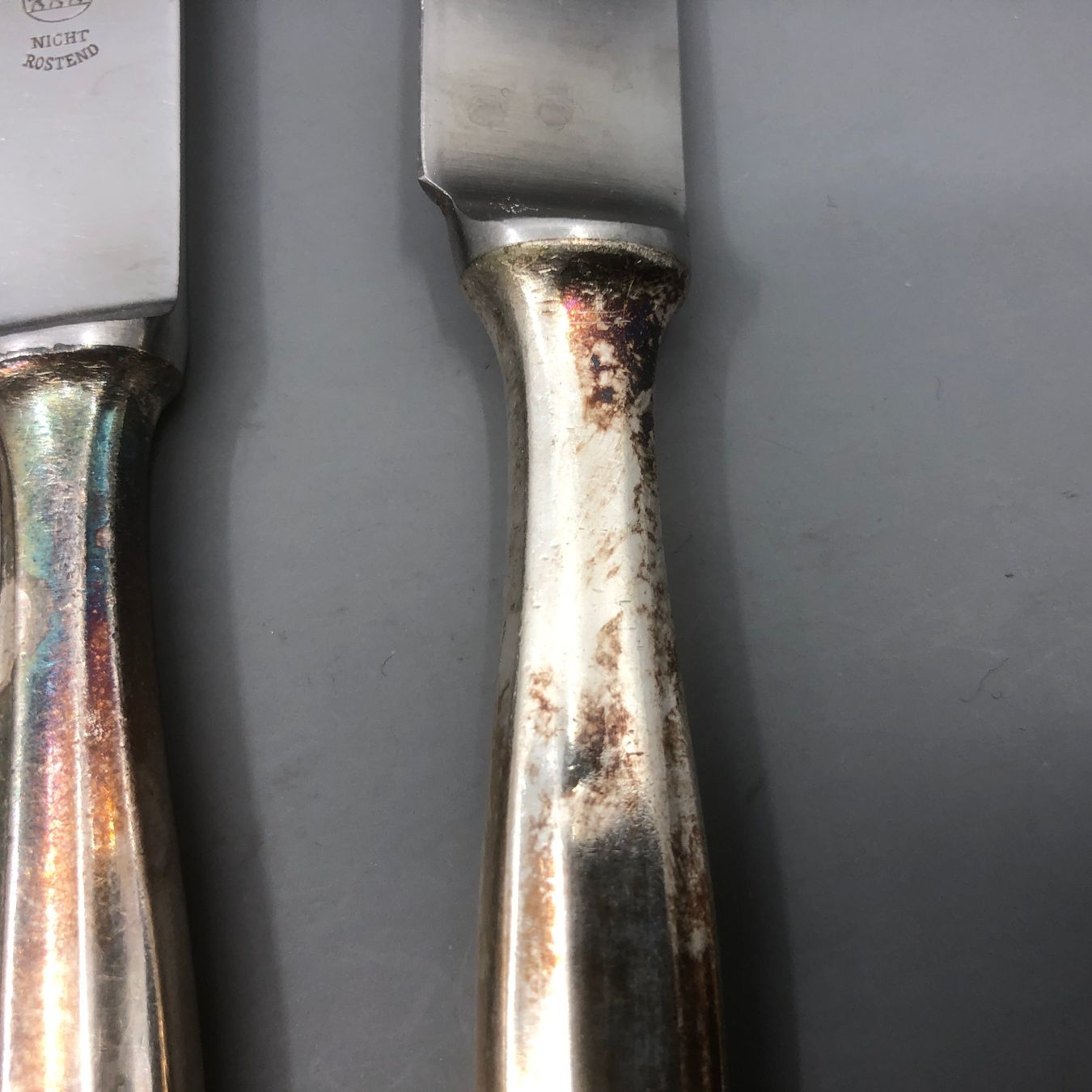 Posate: 6 Dessertmesser versilbert Wellner Johann Strauß – Usato da Basel venduto da Tiabeanie 4