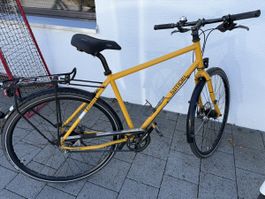 Simpel Optimist 8 Citybike gelb Nabenschaltung Riemen