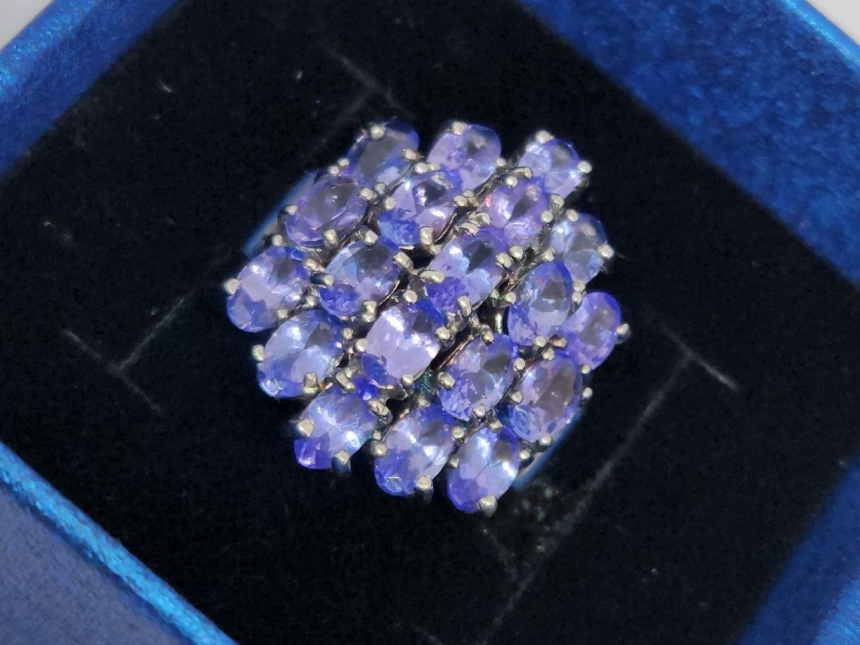 Anelli: Iolite Ring, in Massivem Silber 925, – Usato da St. Gallen venduto da GIULESGG 5
