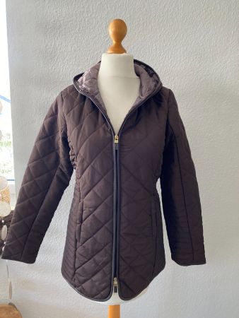 Trend Steppjacke in Braun mit Kapuze in Gr.36