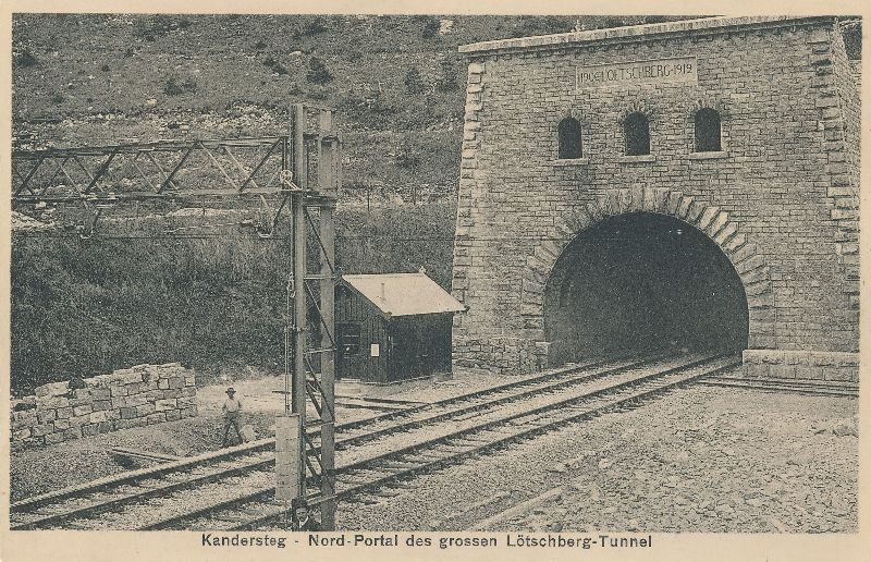 Ansichtskarten: Kandersteg - Lötschbergtunnel – Gebraucht aus Emmenbrücke von teestube