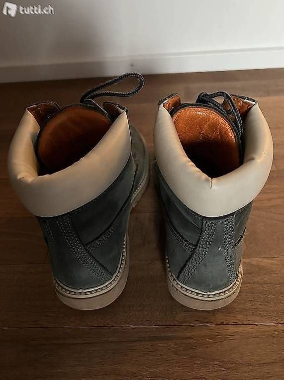 Damenschuhe: Stiefel "Boots" Lumberjack Leder blau Gr. 40 – Neu (gemäss Beschreibung) aus Oberrohrdorf von Augustus5 3
