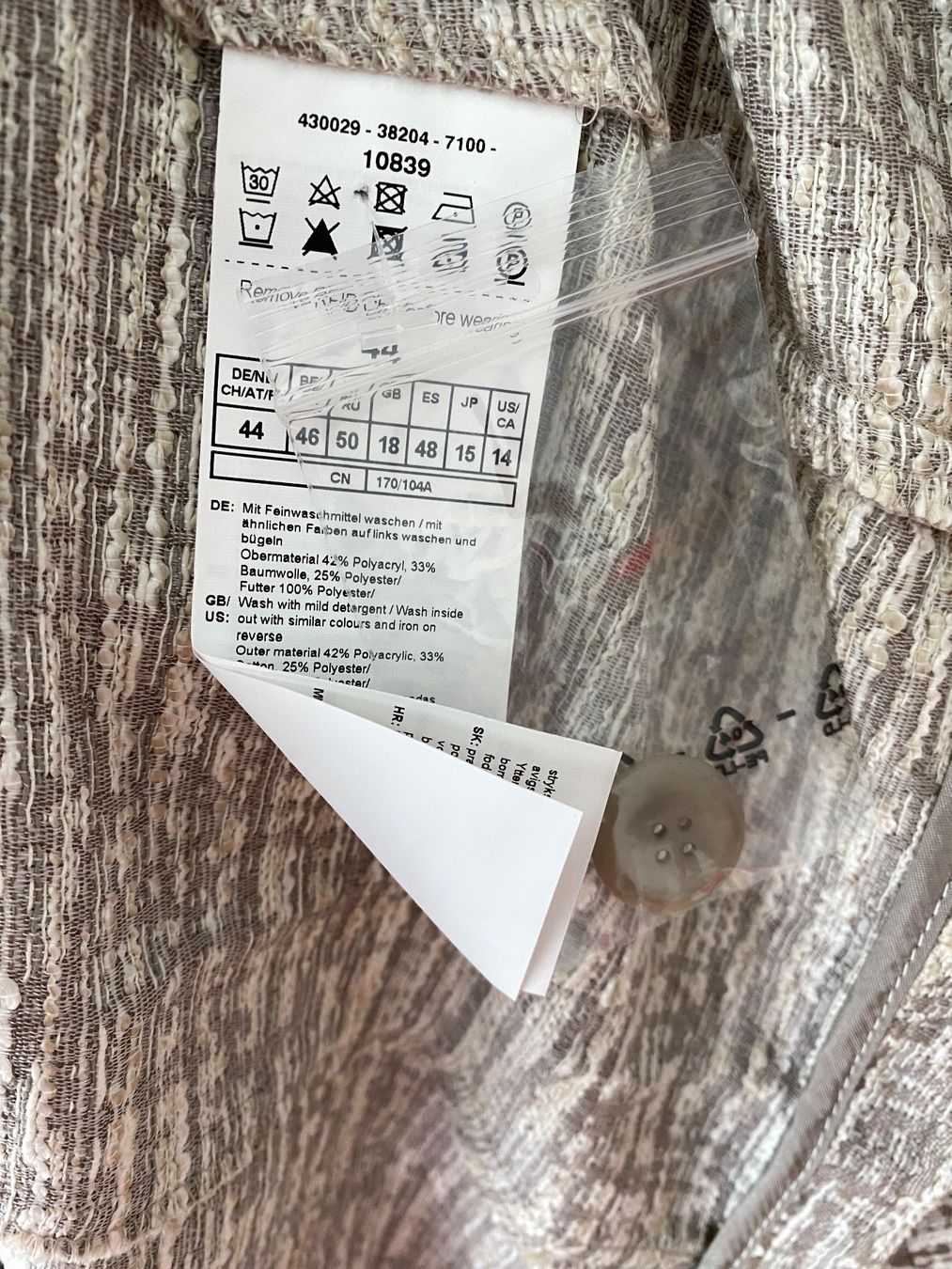 Gerry Weber Giacche: Gerry Weber Übergangsjacke, Grösse 44 – Nuovo (secondo la descrizione) da Winterthur venduto da marisole4 3