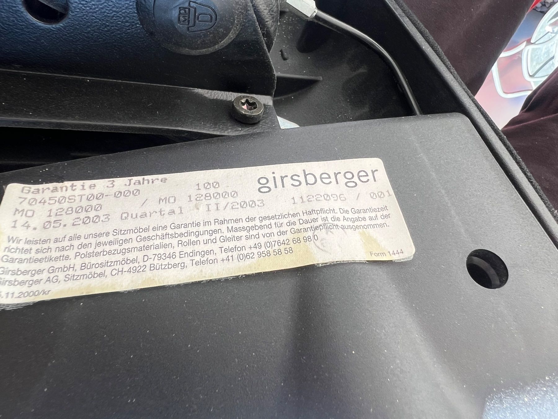 Chaises: Girsberger Bürostuhl, Nr 24 – D'occasion à Glattfelden par maa_qcj8 6