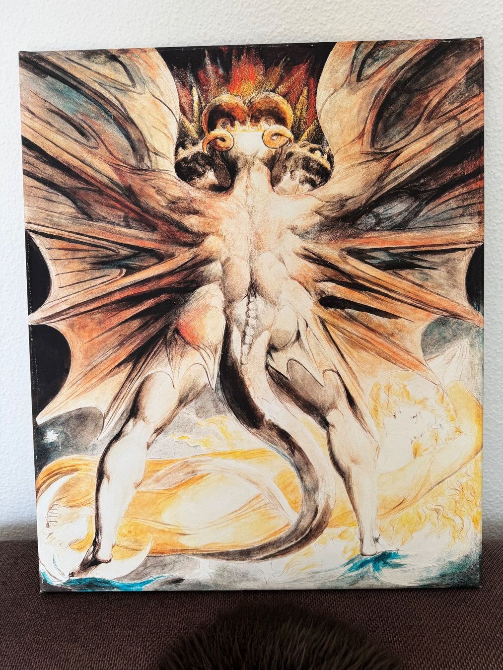 Foto & Immagini: BILD 50x60 CM, "..ROTER DRACHE ..",WILLIAM BLAKE, HOLZRAHMEN – Usato da Zürich venduto da rolo66 2