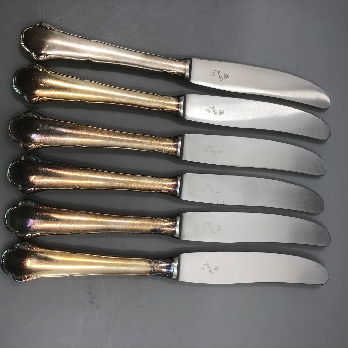 WMF Posate: 7 Vorspeisemesser versilbert WMF Modell 2700 – Usato da Basel venduto da Tiabeanie 1