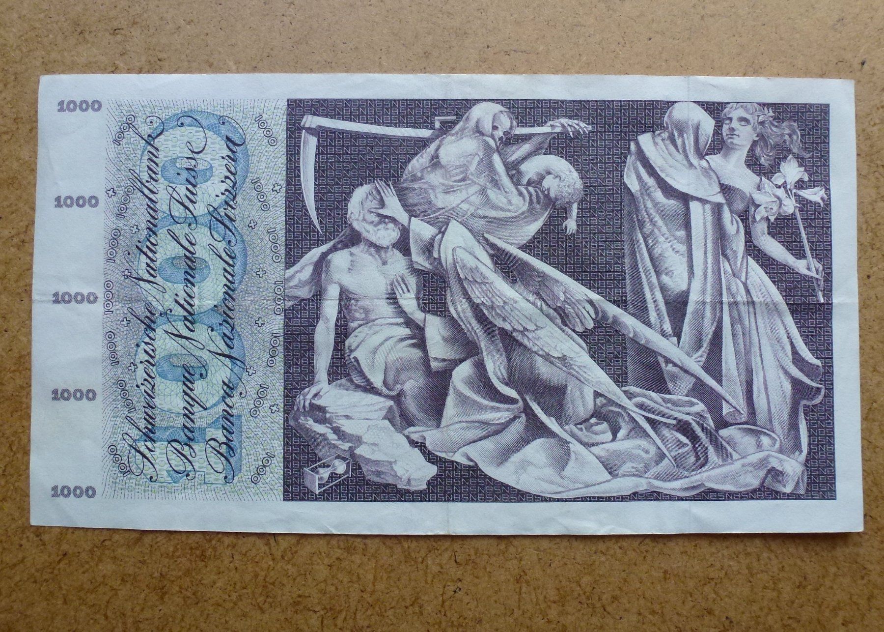 Banconote: ++ 1000.- Franken 01. Januar 1967 – Usato da Walkringen venduto da Casablanca777 2