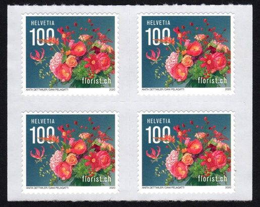 Tutti i francobolli: Viererblock Florist.ch 2020** aus Bogen – Nuovo (secondo la descrizione) da Dottikon venduto da haeusibuh5