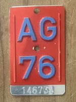 AG 76 - VELONUMMER - FAHRRADSCHILD - PLAQUE DE VELO - AG 76