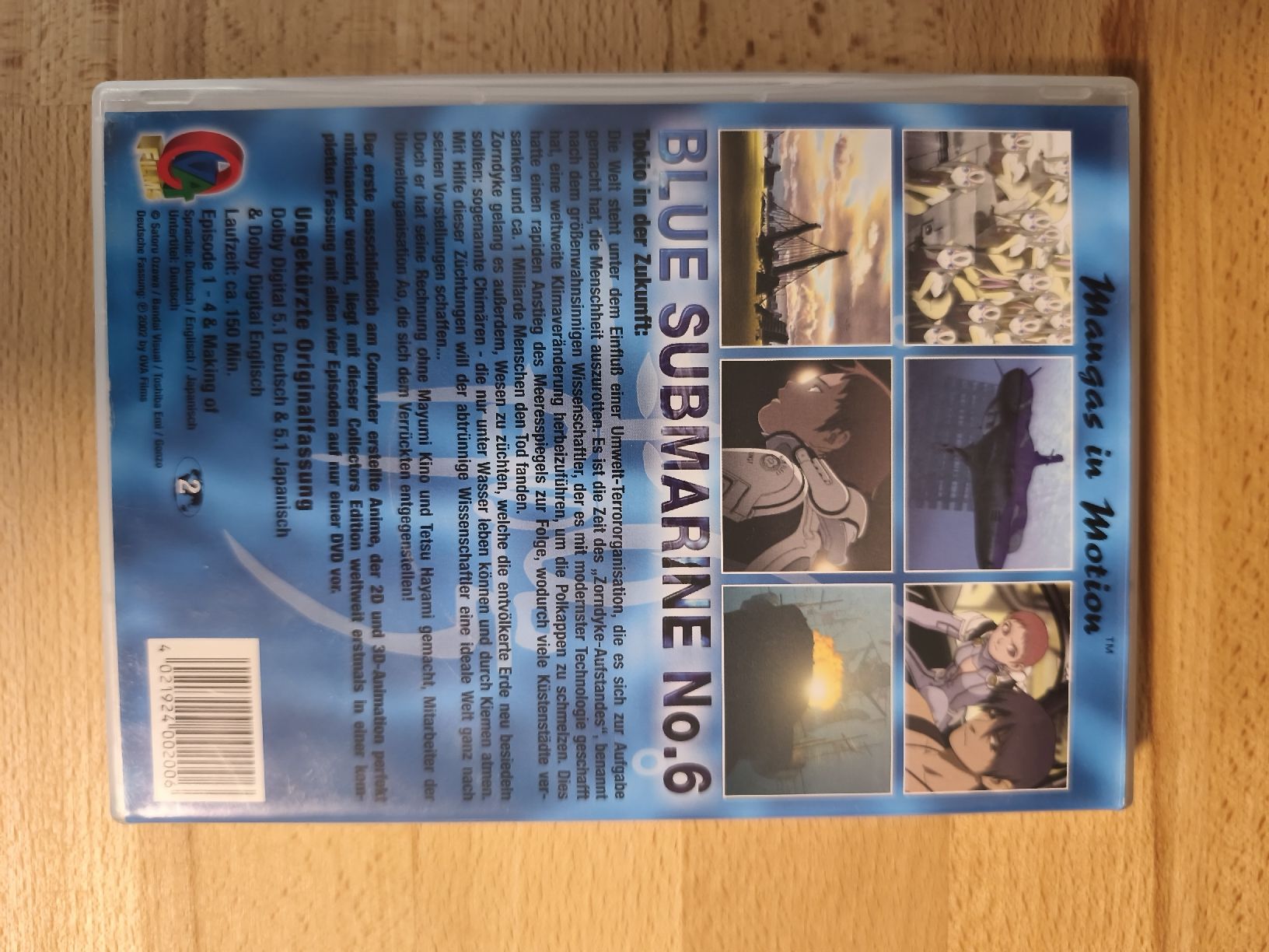 Tutti i DVDs: Blue Submarine No. 6 - Anime DVD – Usato da Näfels venduto da ChocolateMuffin 2