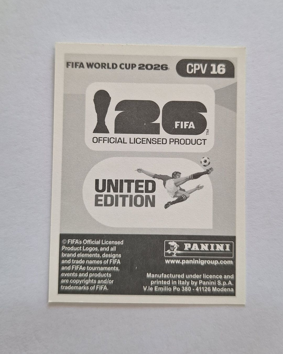 Panini Carte collezionabili: Panini Jovane Cabral CPV 16 – Nuovo (secondo la descrizione) da Romanens venduto da Crocette 1